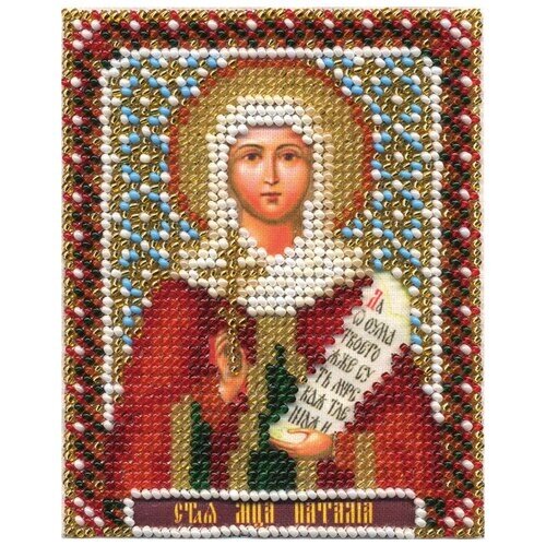 PANNA Набор для вышивания бисером Икона святой мученицы Наталии 8.5 х 10.5 см (CM-1297) от компании М.Видео - фото 1