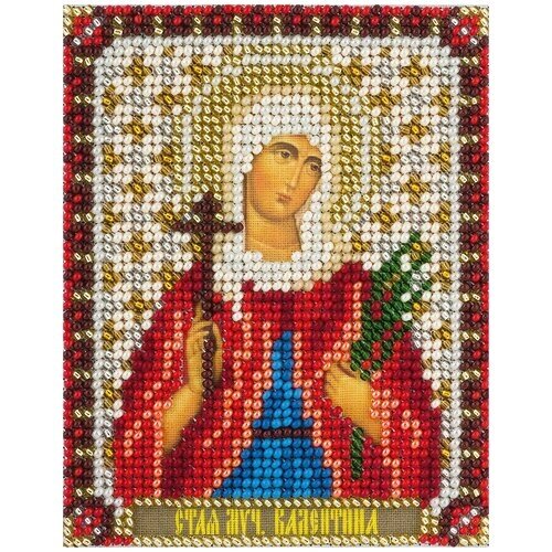 PANNA Набор для вышивания бисером Икона Святой мученицы Валентины 8.5 х 10.5 см (CM-1544) от компании М.Видео - фото 1