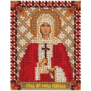 PANNA Набор для вышивания бисером PANNA Икона Святой мученицы Софии Римской 8.5 х 10.5 см (CM-1463)