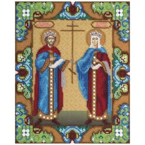 PANNA Набор для вышивания Икона Святых равноапостольных царя Константина и царицы Елены 25.8 х 30.8 см (CM-1827)