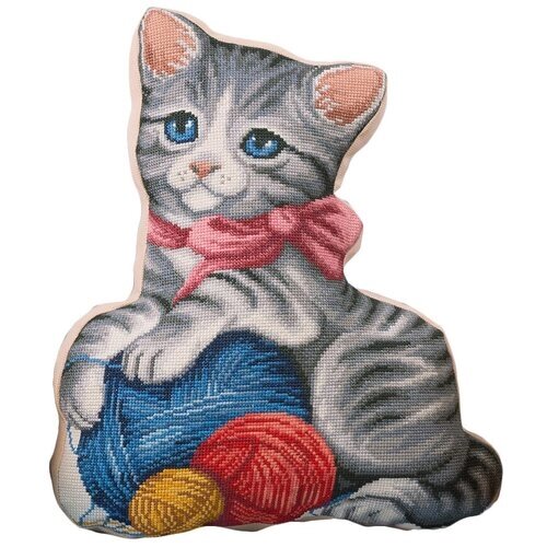 PANNA Набор для вышивания Подушка. Мой котенок 35.5 x 42.5 см (ПД-1884) от компании М.Видео - фото 1