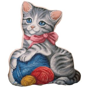PANNA Набор для вышивания Подушка. Мой котенок 35.5 x 42.5 см (ПД-1884)
