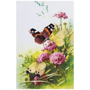 PANNA Набор для вышивания Живая картина. Бабочки 15 х 23 см (JK-2092)