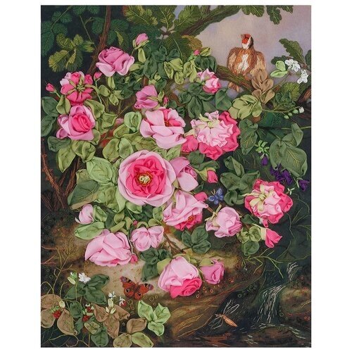 PANNA Набор для вышивания Живая картина Розы королевы Виктории 25 x 19,5 см (JK-2034) от компании М.Видео - фото 1