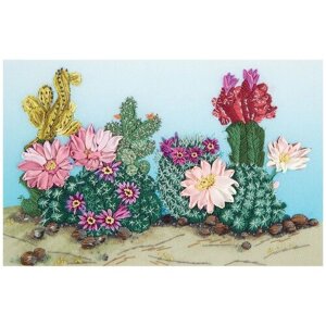 PANNA Набор для вышивания Живая картина. Весна в пустыне 24 х 16.5 см (JК-2131)