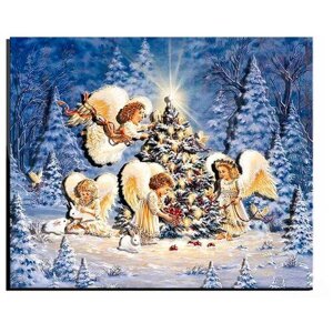 Папертоль «Рождественские Ангелы», Магия хобби, 20x24 см
