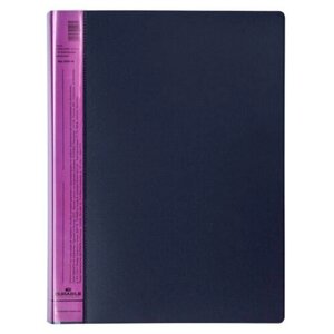 Папка Durable Duralook Color, с 40 впаянными карманами, А4, корешок 25 мм, полипропилен Розовый