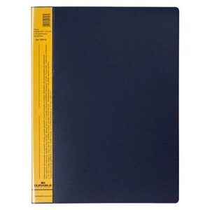 Папка Durable Duralook Color, с 60 впаянными карманами, А4, корешок 28 мм, полипропилен Желтый,1 шт/уп)
