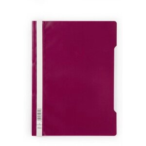 Папка - скоросшиватель Durable, для документов, прозрачный верхний лист, А4, полипропилен Пурпурный