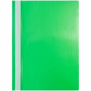 Папка-скоросшиватель пластик. OfficeSpace А4, комплект 20 штук, 120мкм, зеленая с прозрачным верхом