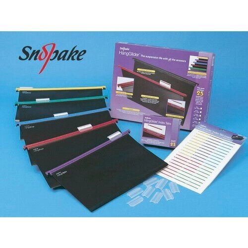 Папки пластиковые подвесные для бумаг и документов А4 Snopake, черный/фиолетовый от компании М.Видео - фото 1