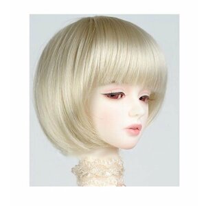 Парик Iplehouse IHW_M028 (Короткий парик с чёлкой блонд размер 20-25 см для кукол Иплхаус)