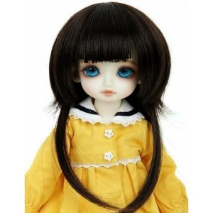 Парик Luts CDW-05 For Honey Delf (Оригинальный парик чёрный размер 15-18 см для кукол Латс)