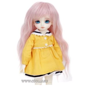 Парик Luts CDW-21For Honey Delf (Волнистый парик CDW-21 розовый размер 15-18 см для кукол Латс)