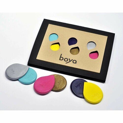 Пастель BOYA d. o.o. Восковая, для рисования, мелки ярких цветов, 6 шт от компании М.Видео - фото 1