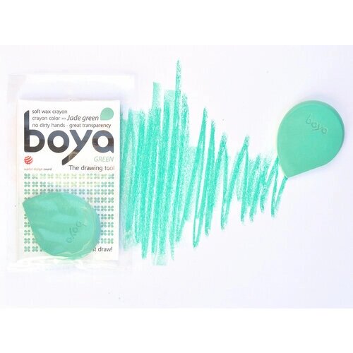 Пастель восковая для рисования Boya, мелок 9 х 14,5 см нефритово-зеленый BOYA d. o.o. 1 SET/JADE GREEN от компании М.Видео - фото 1