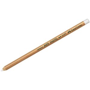 Пастельный карандаш Faber-Castell "Pitt Pastel", цвет 101 белый, мягкий, 2 штуки