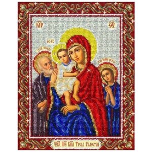 Паутинка Б-1065 Пресвятая Богородица Трех радостей Набор для вышивания 20 x 25 см Вышивка бисером