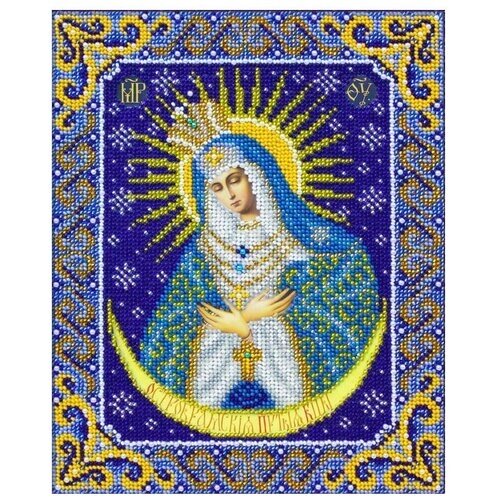 Паутинка набор для вышивания бисером Пресвятая Богородица Остробрамская, 20 х 25 см, Б-1090 разноцветный от компании М.Видео - фото 1