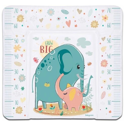 Пеленальный матрас Babycare 82 х 73 (BC01), слоненок, голубой от компании М.Видео - фото 1