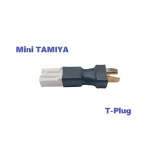Переходник Small Mini TAMIYA plug на T-plug плуг (мама / папа) 224 разъем EL-4.5 Мини Тамия 4,5 мм, Т плаг красный адаптер T-Deans коннектор MiniDeans запчасти аккумулятор з/ч