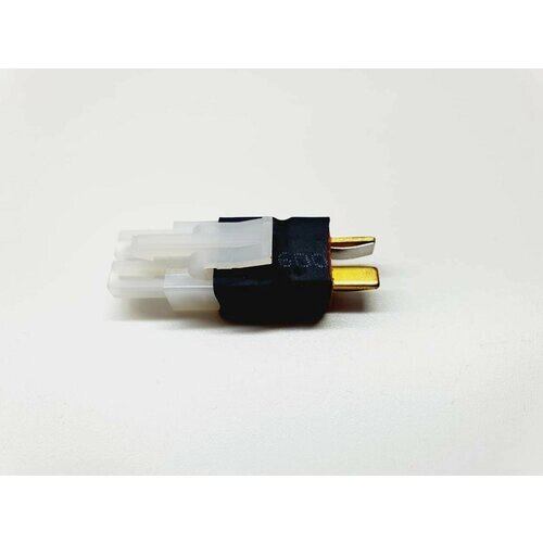 Переходник Tamiya plug на T-plug (папа / папа) 44 разъемы KET-2P L6.2-2P на красный адаптер T-Deans штекер Т плаг запчасти аккумулятор р/у батарея от компании М.Видео - фото 1