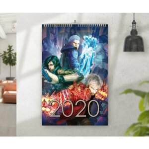 Перекидной календарь на 2020 год Dmc, Devil May Cry, Девил Май Край №2, А3