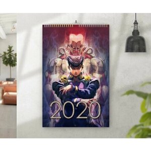 Перекидной календарь на 2020 год Невероятные приключения ДжоДжо, JoJo’s Bizarre Adventure №21, А3