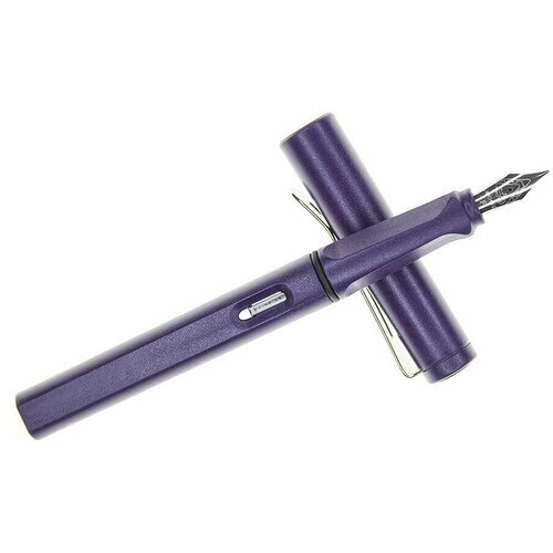 Перьевая ручка фиолетовая пластиковая матовая 0.5 мм от компании М.Видео - фото 1
