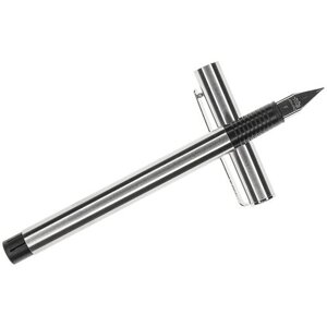 Перьевая ручка стальной металлик "Модерн", перо 0.5 мм (Fine)