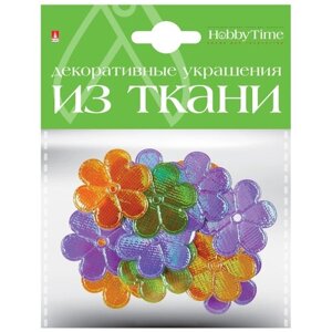 Декоративные украшения из ткани, набор №6 "Цветочки L" в Москве от компании М.Видео