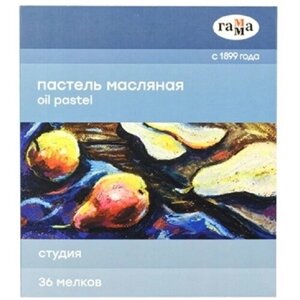 Пастель масляная 36 цветов Гамма "Студия", картонная упаковка (160320207), 6 уп. в Москве от компании М.Видео