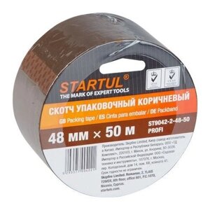 Скотч упаковочный коричневый 48ммх50м STARTUL PROFI (ST9042-2-48-50) (плотность 45мкм)