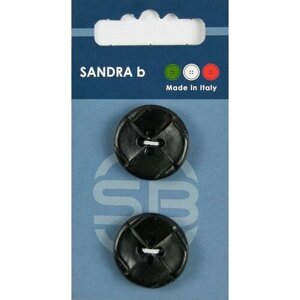 Пуговицы Sandra b, круглые, под кожу, черные, 2 шт, 1 упаковка в Москве от компании М.Видео