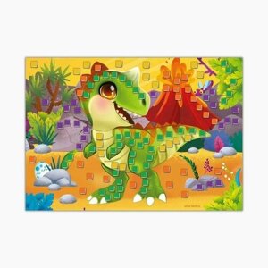 Набор для творчества. Мягкая мозаика А4 «Динозавр в джунглях» в Москве от компании М.Видео
