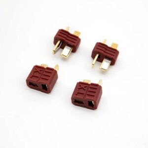 Коннекторы для аккумуляторов T-plug 4 штуки (папа 2шт, мама 2шт) в Москве от компании М.Видео