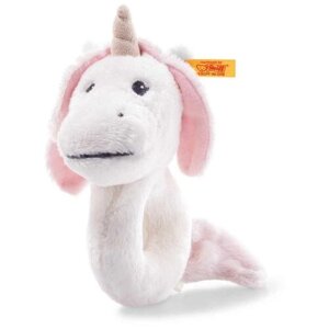 Погремушка Steiff Soft Cuddly Friends Unica Babe unicorn grip toy with rattle (Штайф Малыш Единорог 14 см) в Москве от компании М.Видео