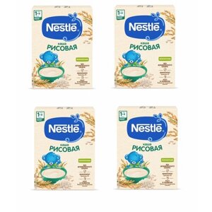 Каша Nestle безмолочная рисовая с 4 месяцев 200 г 4 шт в Москве от компании М.Видео