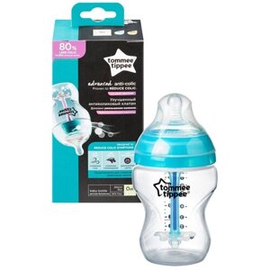 Бутылочка для кормления Tommee Tippee Advanced с усиленным антиколиковым клапаном и индикатором температуры, 260 мл в Москве от компании М.Видео