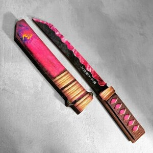 Сувенир деревянный "Нож Танто", в ножнах, розовый в Москве от компании М.Видео