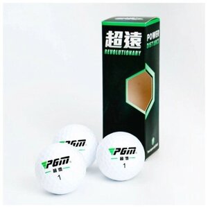 Мячи для гольфа "Power Distance" PGM, двухкомпонентные, d=4.3 см, набор 3 шт в Москве от компании М.Видео