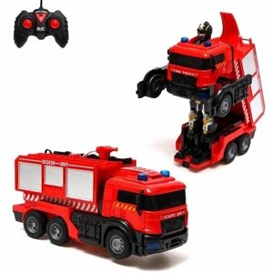 Робот радиоуправляемый "Пожарная машина", трансформируется, световые и звуковые эффекты в Москве от компании М.Видео