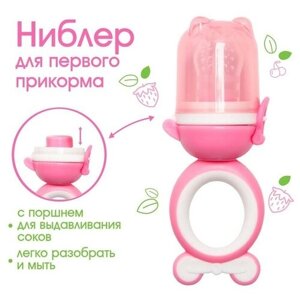 Ниблер для прикорма «Мишка», с силиконовой сеточкой, цвет розовый в Москве от компании М.Видео