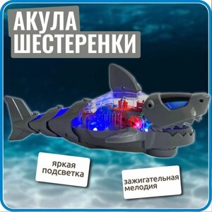 Акула с шестеренками, музыкальная (серая) в Москве от компании М.Видео