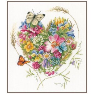 Lanarte Набор для вышивания A heart of flowers (Сердце из цветов) 31 х 35 см (PN-0169960) в Москве от компании М.Видео