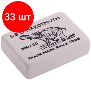 Комплект 33 штук, Ластик KOH-I-NOOR ELEFANT 300/20 12х45х31мм в Москве от компании М.Видео