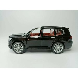 Модель автомобиля Toyota Land Cruiser коллекционная металлическая игрушка масштаб 1:24 черный в Москве от компании М.Видео