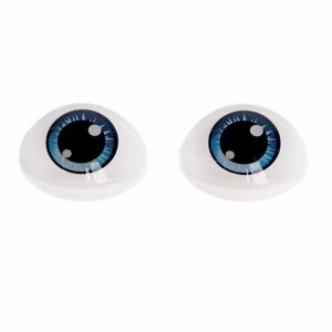 Глаза, набор 10 шт, размер 1 шт: 11,615,5 мм, цвет серо-голубой в Москве от компании М.Видео
