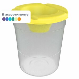 Комплект 50 штук, Емкость для воды Луч, большой стакан для рисования ( стакан+крышка) в Москве от компании М.Видео