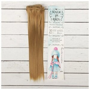 Волосы - тресс для кукол "Прямые" длина волос 25 см, ширина 100 см, цвет № 22Т 2294905 в Москве от компании М.Видео